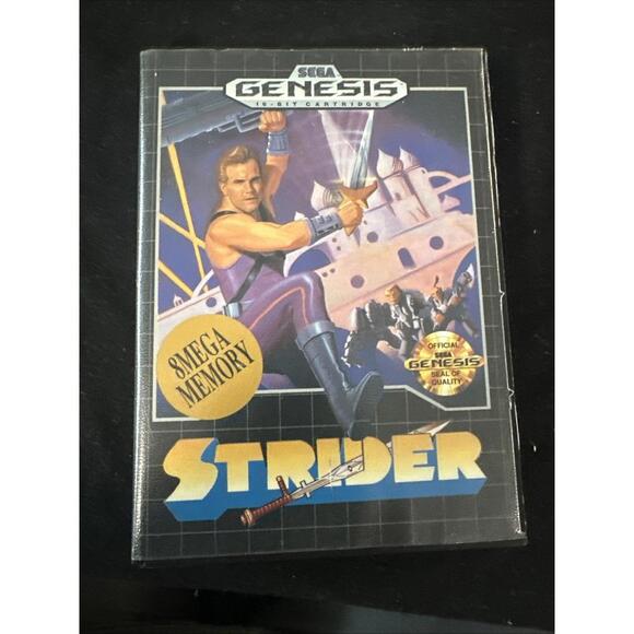 Strider (Sega Genesis, 1990) Complete W Instructional manual Near Mint - Picture 1 of 4
